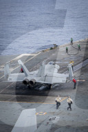 Aircraft carrier USS Nimitz conducts flight operations