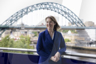 Rachel Reeves UK Chancellor of the Exchequer visits Newcastle 