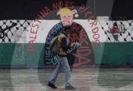 Pro-Palestinian Activists In Mexico March In Support Of The Madleen Freedom Flotilla