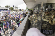 Peaceful Anti-Ice Protesters Face Off Against Law Enforcement Following "No Kings" Protest