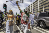 Peaceful Anti-Ice Protesters Face Off Against Law Enforcement Following "No Kings" Protest