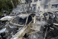 Russian Ballistic Missile Hit A Residential Apartment Building In Kyiv