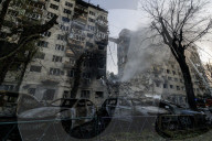 Russian Ballistic Missile Hit A Residential Apartment Building In Kyiv
