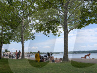 Leisure Time At Lake Starnberg Promenade