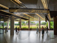 Tram And Subway Hub Schottentor In Vienna