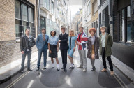Cast of Pete Townshend’s Quadrophenia, a Mod Ballet in and around Soho, London, UK