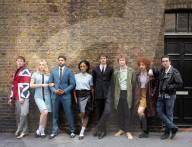 Cast of Pete Townshend’s Quadrophenia, a Mod Ballet in and around Soho, London, UK