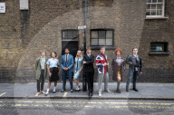 Cast of Pete Townshend’s Quadrophenia, a Mod Ballet in and around Soho, London, UK