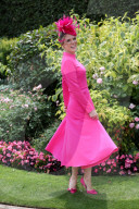 Racegoers arriving on the opening day of Royal Ascot, UK