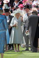 Racegoers arriving on the opening day of Royal Ascot, UK