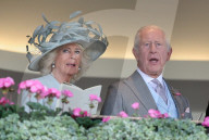 Racegoers arriving on the opening day of Royal Ascot, UK