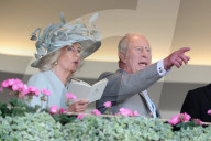Racegoers arriving on the opening day of Royal Ascot, UK