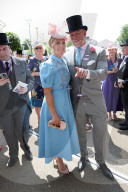 Racegoers arriving on the opening day of Royal Ascot, UK