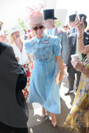 Racegoers arriving on the opening day of Royal Ascot, UK