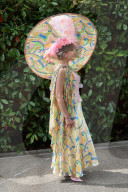 Racegoers arriving on the opening day of Royal Ascot, UK