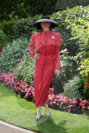 Racegoers arriving on the opening day of Royal Ascot, UK