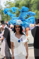 Racegoers arriving on the opening day of Royal Ascot, UK