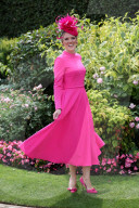 Racegoers arriving on the opening day of Royal Ascot, UK