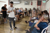 Israeli Students Take Shelter Inside A Public Bomb Shelter