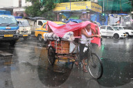 Monsoon Rain In Kolkata , India