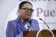 Mexico’s Minister Of The Interior Rosa Icela Rodríguez Holds Briefing