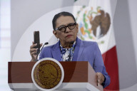 Mexico’s Minister Of The Interior Rosa Icela Rodríguez Holds Briefing