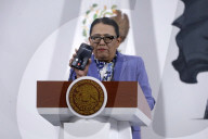 Mexico’s Minister Of The Interior Rosa Icela Rodríguez Holds Briefing