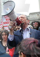 Brad Lander Speaking To Supporters Following His ICE Detention