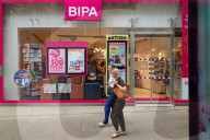 BIPA Storefront With Promotional Posters In Vienna