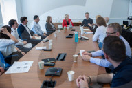 Economic Secretary to the Treasury Emma Reynolds attends a fintech roundtable at the Edinburgh Futures Institute