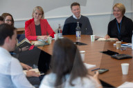 Economic Secretary to the Treasury Emma Reynolds attends a fintech roundtable at the Edinburgh Futures Institute