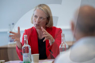 Economic Secretary to the Treasury Emma Reynolds attends a fintech roundtable at the Edinburgh Futures Institute