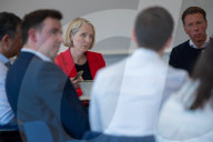 Economic Secretary to the Treasury Emma Reynolds attends a fintech roundtable at the Edinburgh Futures Institute