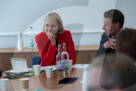 Economic Secretary to the Treasury Emma Reynolds attends a fintech roundtable at the Edinburgh Futures Institute