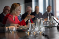 Economic Secretary to the Treasury Emma Reynolds attends a meeting of the Scottish-London Financial Services Forum in Glasgow
