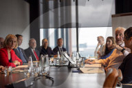 Economic Secretary to the Treasury Emma Reynolds attends a meeting of the Scottish-London Financial Services Forum in Glasgow