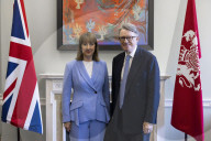 Rachel Reeves UK Chancellor of the Exchequer meets with UK Ambassador to the United States