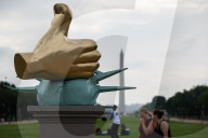Anti-Trump statue appears on the National Mall
