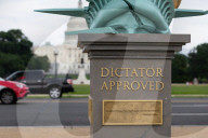 Anti-Trump statue appears on the National Mall