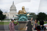 Anti-Trump statue appears on the National Mall
