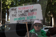 Member of Irish band Kneecap in court for waving Hezbollah flag at concert