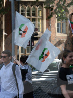 Member of Irish band Kneecap in court for waving Hezbollah flag at concert