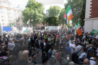 Member of Irish band Kneecap in court for waving Hezbollah flag at concert