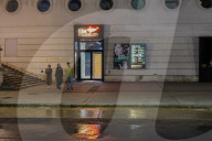 Austrian Film Museum Entrance At Night