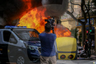 Conflic With Police During The First Day Of "Metal Strike" At Cadiz Province