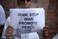 Nepalese Activists Demonstrate In Front Of The Iranian Consulate Demanding An End To The Israel-Iran War