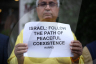 Nepalese Activists Demonstrate In Front Of The Israeli Embassy Demanding An End To The Israel-Iran War