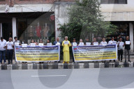 Nepalese Activists Demonstrate In Front Of The Israeli Embassy Demanding An End To The Israel-Iran War