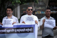 Nepalese Activists Demonstrate In Front Of The Israeli Embassy Demanding An End To The Israel-Iran War