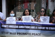 Nepalese Activists Demonstrate In Front Of The Israeli Embassy Demanding An End To The Israel-Iran War